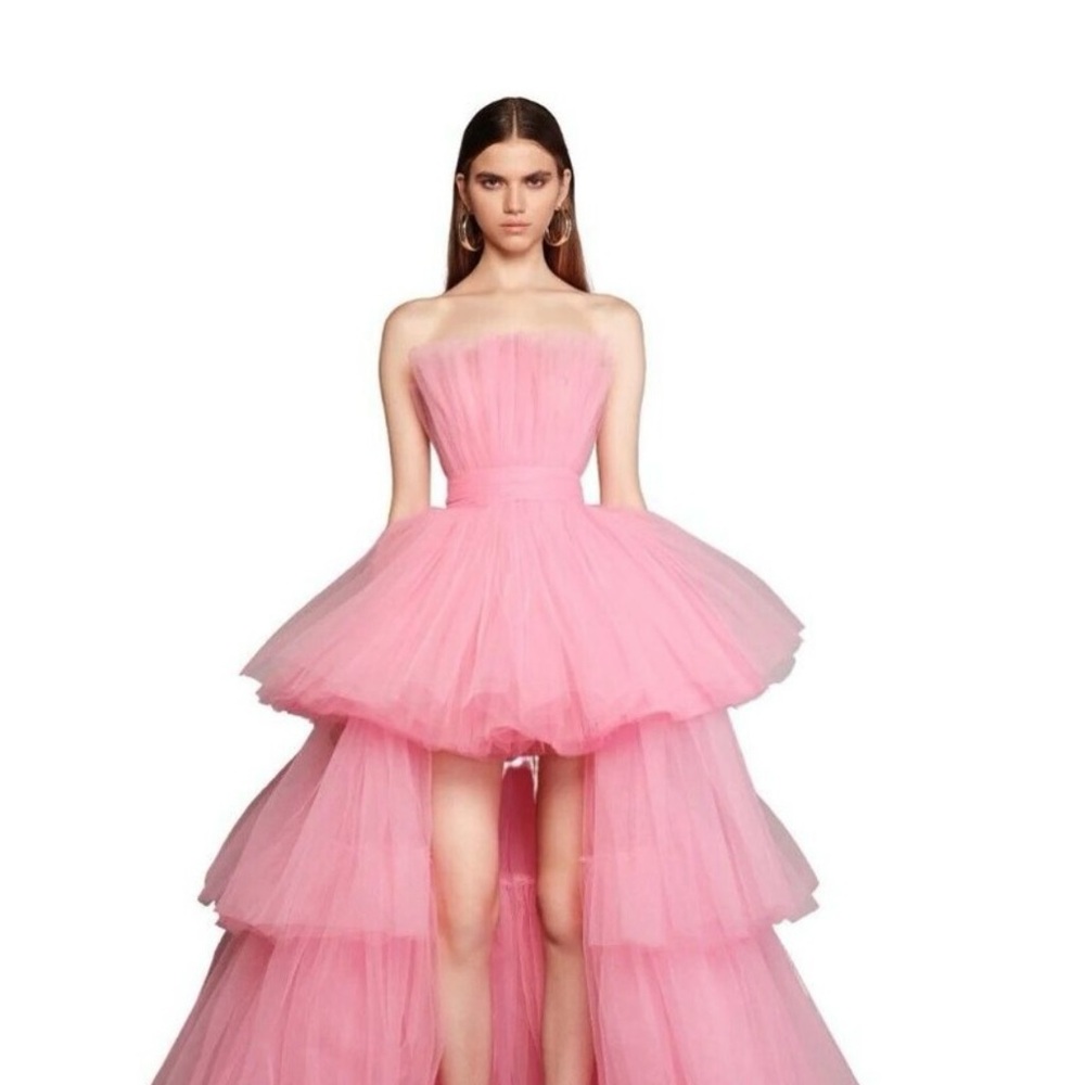 Bronx and Banco Pink High Low Tulle Dress